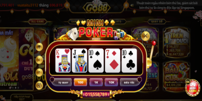 Những ưu điểm nổi bật của tựa game mini poker Go88